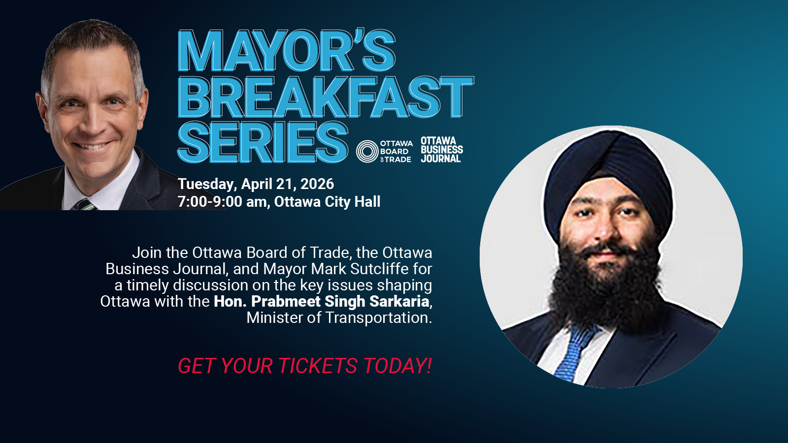 Mayor’s Breakfast with the Hon. Prabmeet Singh Sarkaria